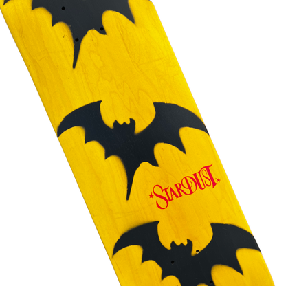 Stardust Tri-Bat Wanderlust Deck 048 8.75" (Full Cut) Yellow Veneer / Flat Black / Bright Red