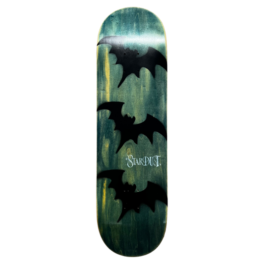 Stardust Tri-Bat Wanderlust Deck 048 8.75" (Full Cut) Teal Veneer / Flat Black / White