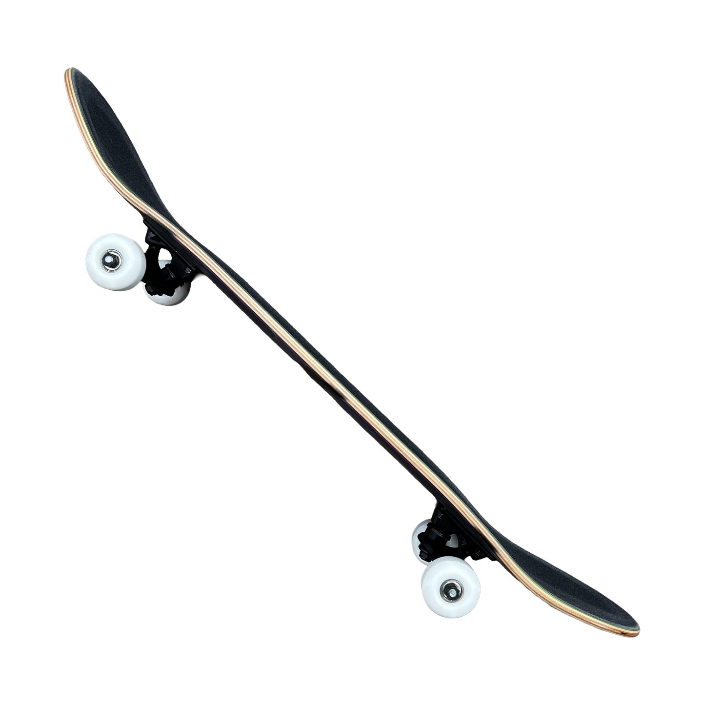 Stardust Skate Shop Tri-Bat Blackletter Full Size Pre-Built Complete Entry Level Skateboard 8.25" x 32.0" Purple Veneer / Flat Black / Bright Red