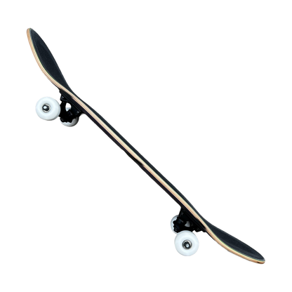 Stardust Skate Shop Tri-Bat Blackletter Full Size Pre-Built Complete Entry Level Skateboard 8.25" x 32.0" Purple Veneer / Flat Black / Bright Red