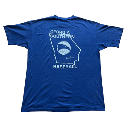 Vintage 1990s Georgia Southern Baseball Tee - Large - Navy