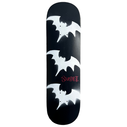 Stardust Tri-Bat Wanderlust Deck 048 8.5" (Full Cut) Gloss Black / Metallic Silver / Bright Red