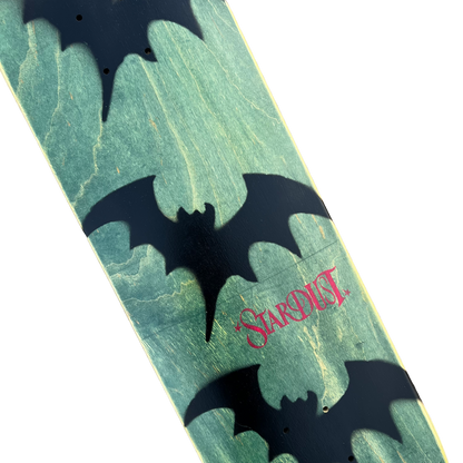 Stardust Tri-Bat Wanderlust Deck 048 8.375" (Full Cut) Green Veneer / Flat Black / Bright Red