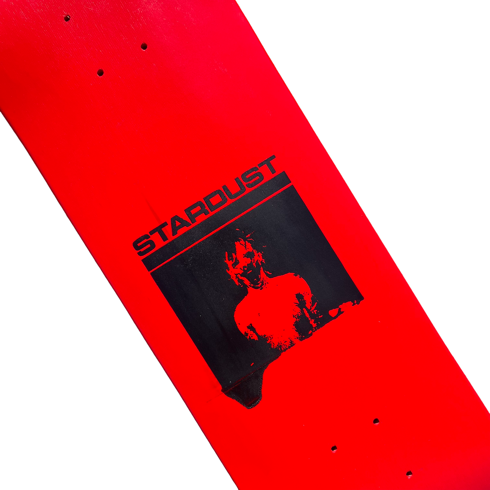 Stardust "Mask" Deck 023 8.5" Full Bright Red / Matte Black (Standard Cut)