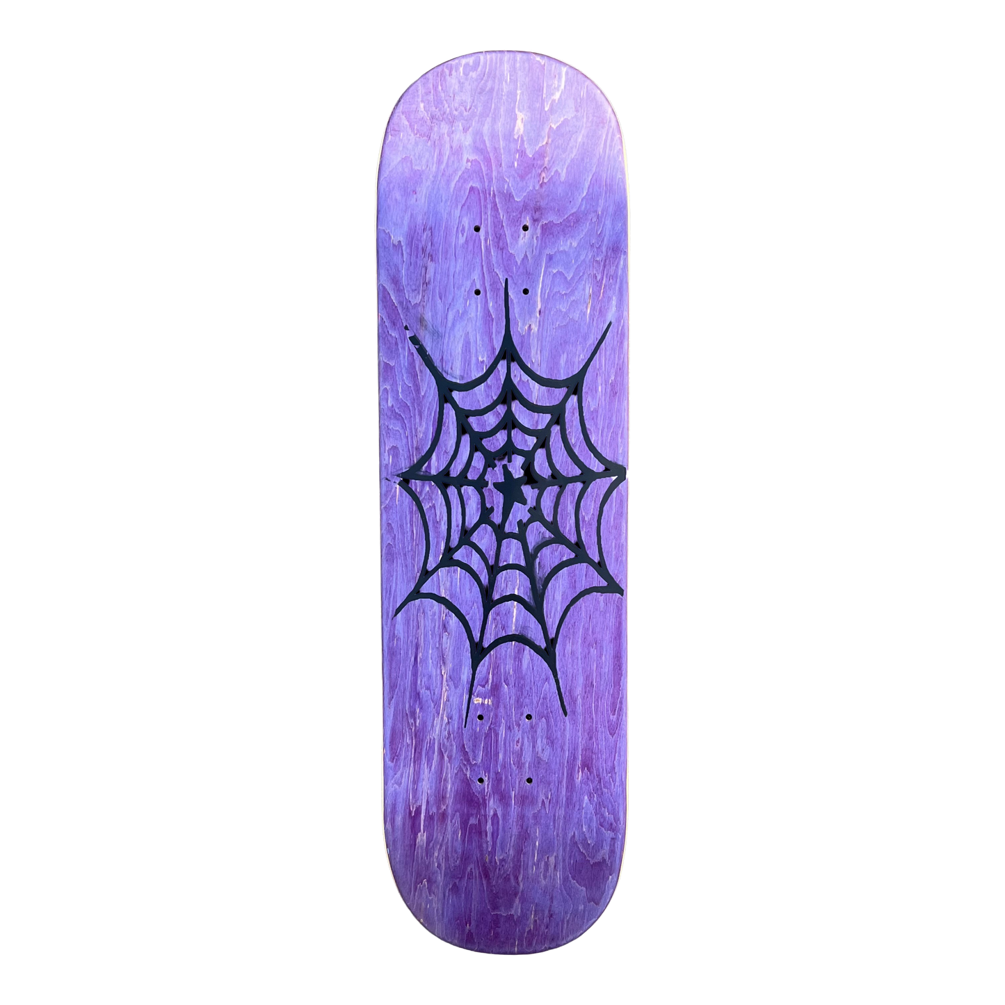 Stardust Spider Web Deck 042 8.5" Purple Veneer / Matte Black (Full Cut)
