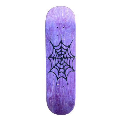 Stardust Spider Web Deck 042 8.5" Purple Veneer / Matte Black (Full Cut)