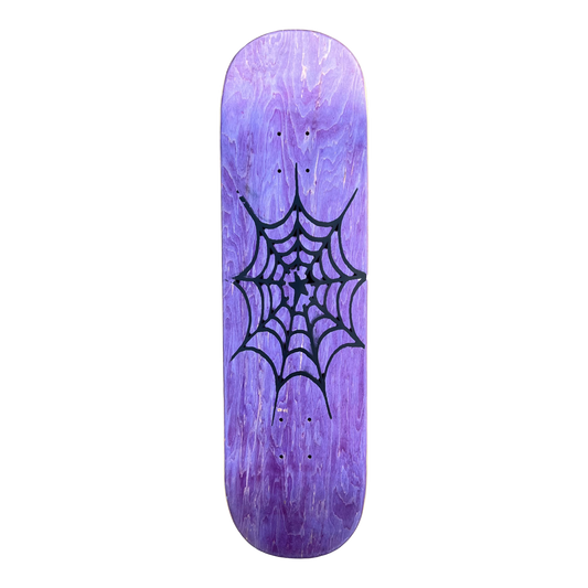 Stardust Spider Web Deck 042 8.5" Purple Veneer / Matte Black (Full Cut)
