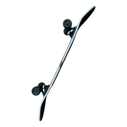 Stardust Skate Shop Mtallic Silver / Matte Black Bat 041 Pre-Built Complete Entry Level Skateboard 8.125" x 31.8"