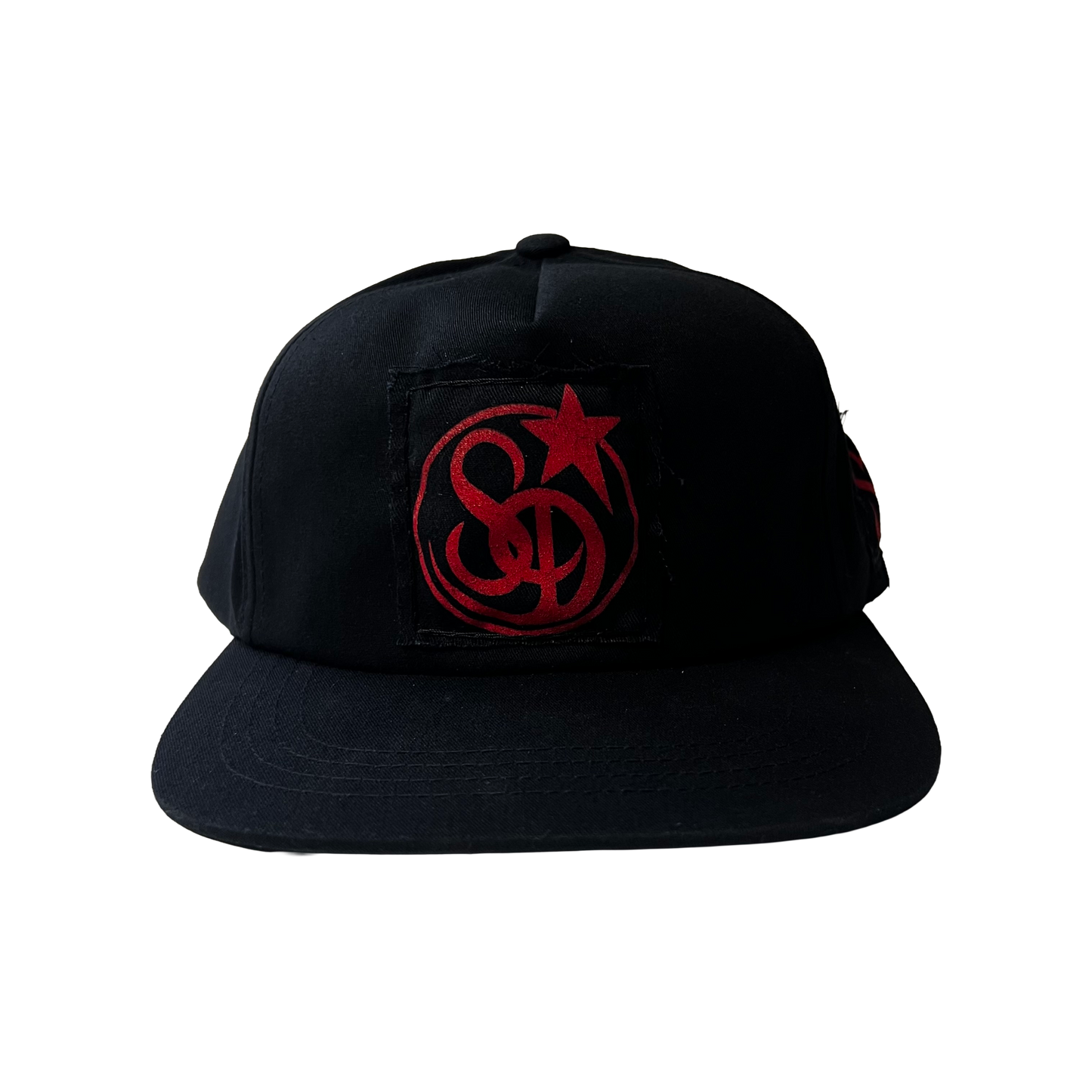 Stardust Patch Mash Ups Snapback Hat Wanderlust Lettermark 022.2 & Wanderlust II 022 Black / Bright Red