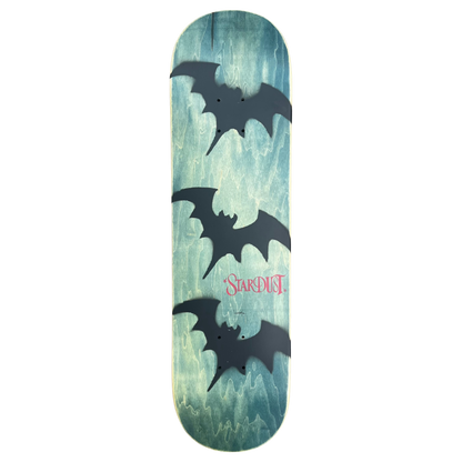 Stardust Tri-Bat Wanderlust Deck 048 8.25" (Full Cut) Teal Veneer / Flat Black / Bright Red