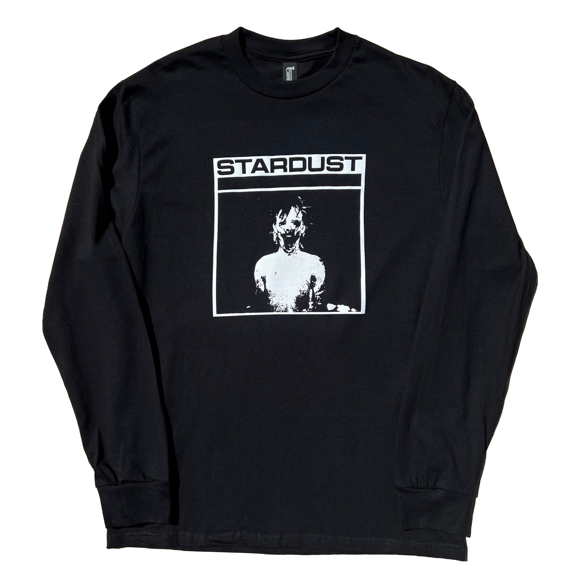 Stardust Skate Shop Mask Long Sleeve Tee 023 Black / White