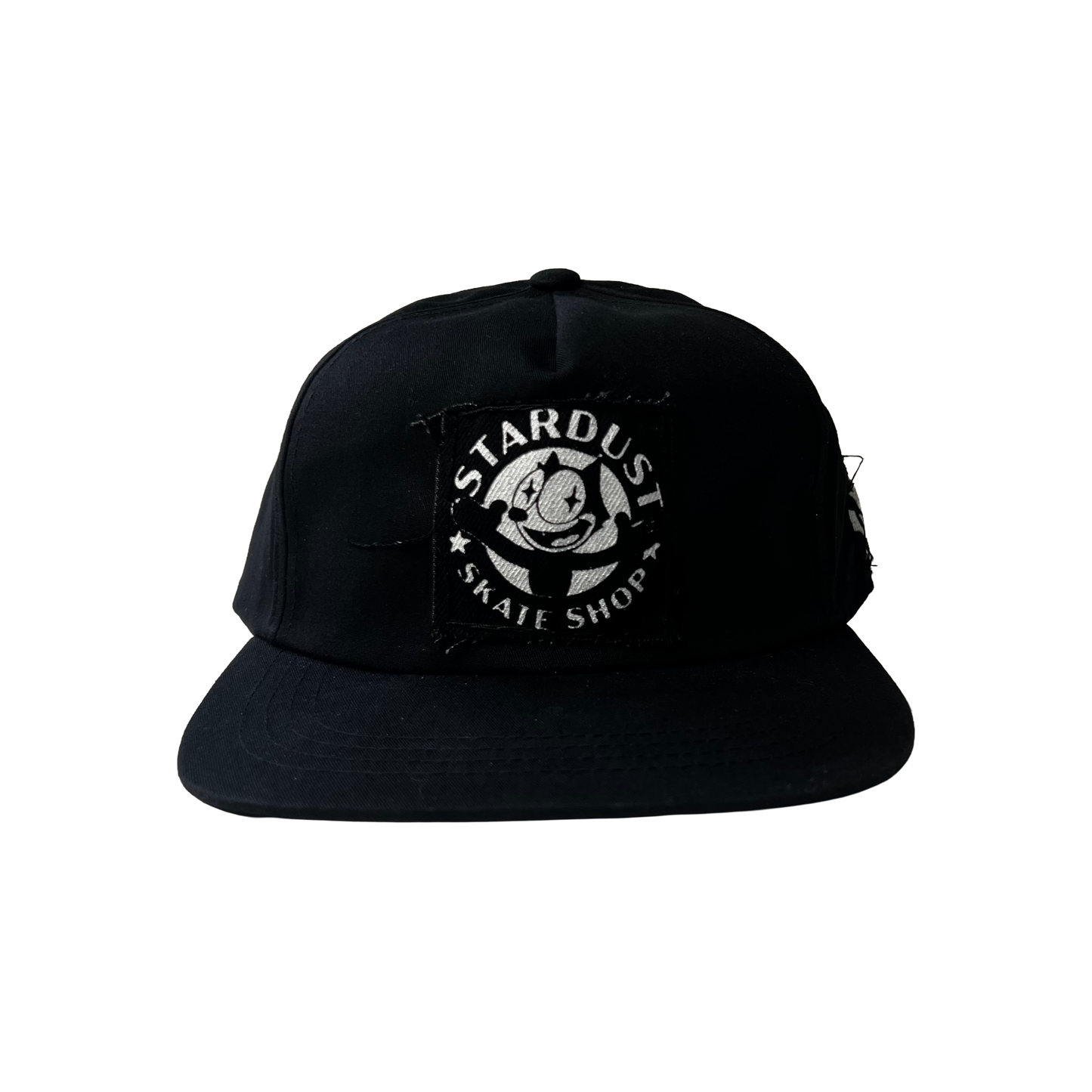 Stardust Patch Mash Ups Snapback Hat Felix 012 & Devil Man Text 047 Black / White