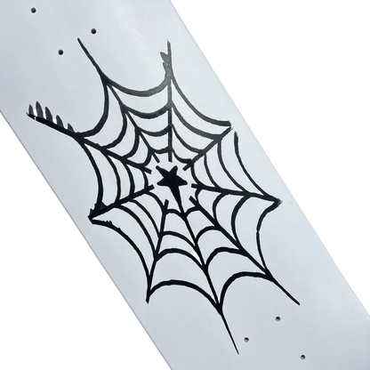 Stardust Spider Web Deck 042 8.75" Full Matte White / Matte Black (Full Cut)
