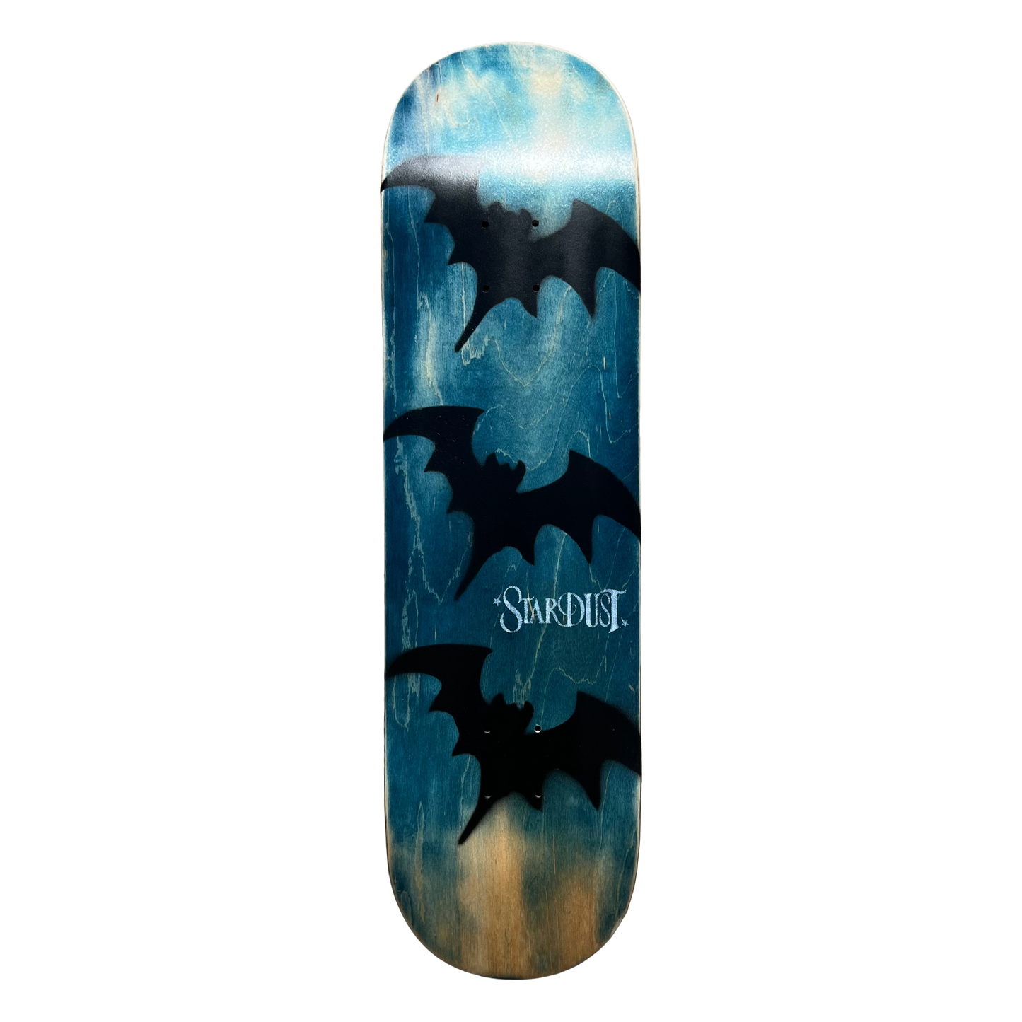 Stardust Tri-Bat Wanderlust Deck 048 8.5" (Full Cut) Blue Veneer / Flat Black / White