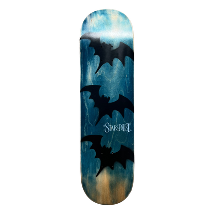 Stardust Tri-Bat Wanderlust Deck 048 8.5" (Full Cut) Blue Veneer / Flat Black / White