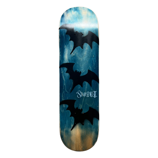 Stardust Tri-Bat Wanderlust Deck 048 8.5" (Full Cut) Blue Veneer / Flat Black / White