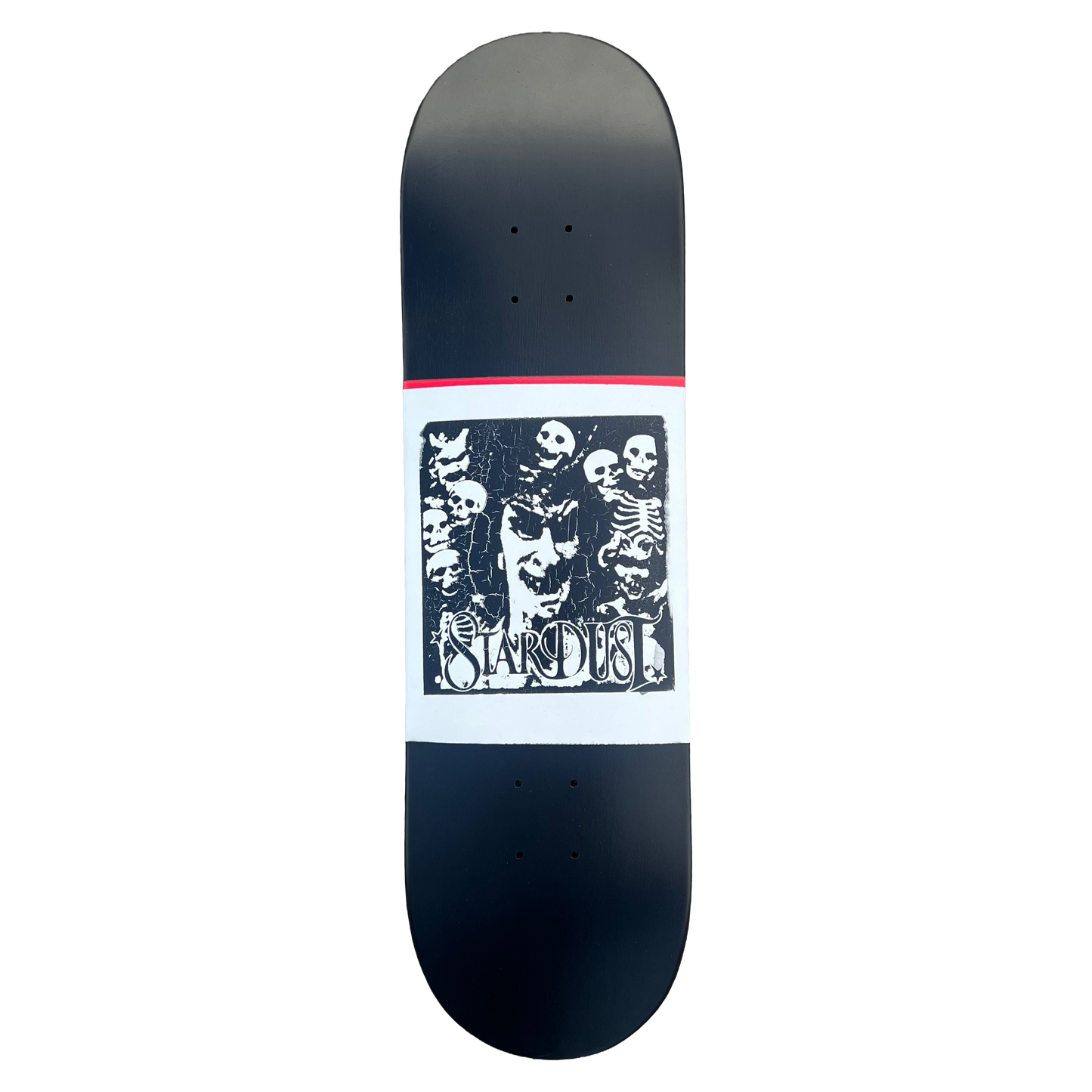 Stardust "Archaic Skulls" Deck 027 8.5" Satin Black / White / Matte Black / Bright Red (Standard Cut)