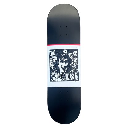 Stardust "Archaic Skulls" Deck 027 8.5" Satin Black / White / Matte Black / Bright Red (Standard Cut)