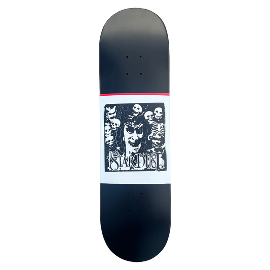 Stardust "Archaic Skulls" Deck 027 8.5" Satin Black / White / Matte Black / Bright Red (Standard Cut)