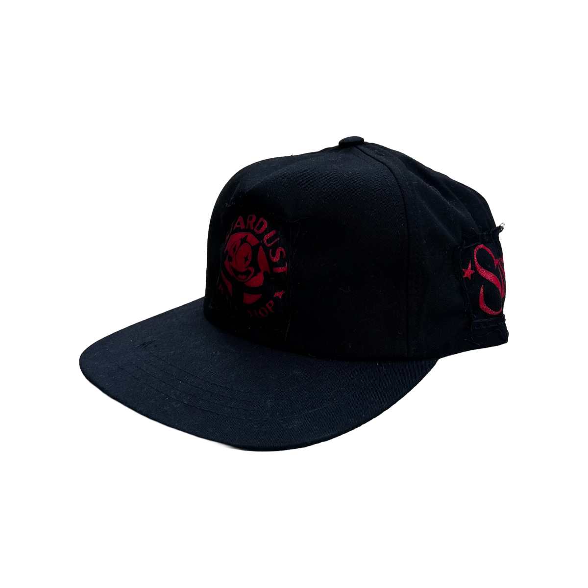 Stardust Patch Mash Ups Snapback Hat Felix 012 & Wanderlust II 022 Black / Bright Red