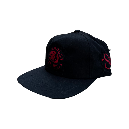 Stardust Patch Mash Ups Snapback Hat Felix 012 & Wanderlust II 022 Black / Bright Red
