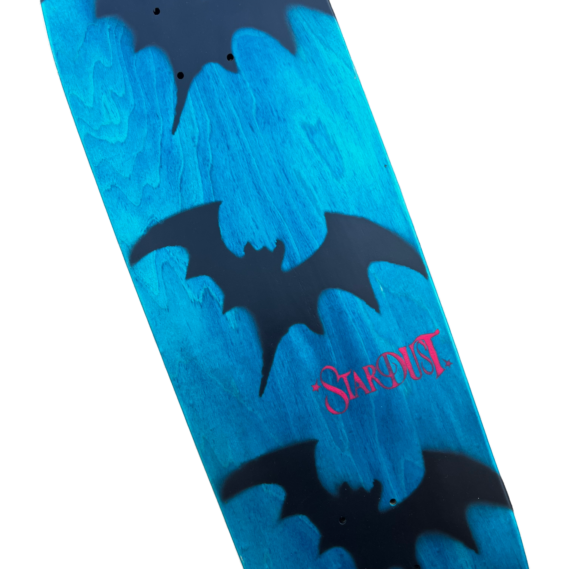 Stardust Tri-Bat Wanderlust Egg Shaped Deck 048 9.0" Blue Veneer / Flat Black / Bright Red