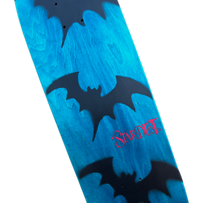 Stardust Tri-Bat Wanderlust Egg Shaped Deck 048 9.0" Blue Veneer / Flat Black / Bright Red