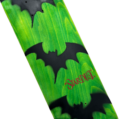 Stardust Tri-Bat Wanderlust Deck 048 8.3" (Standard Cut) Green Veneer / Flat Black / Bright Red