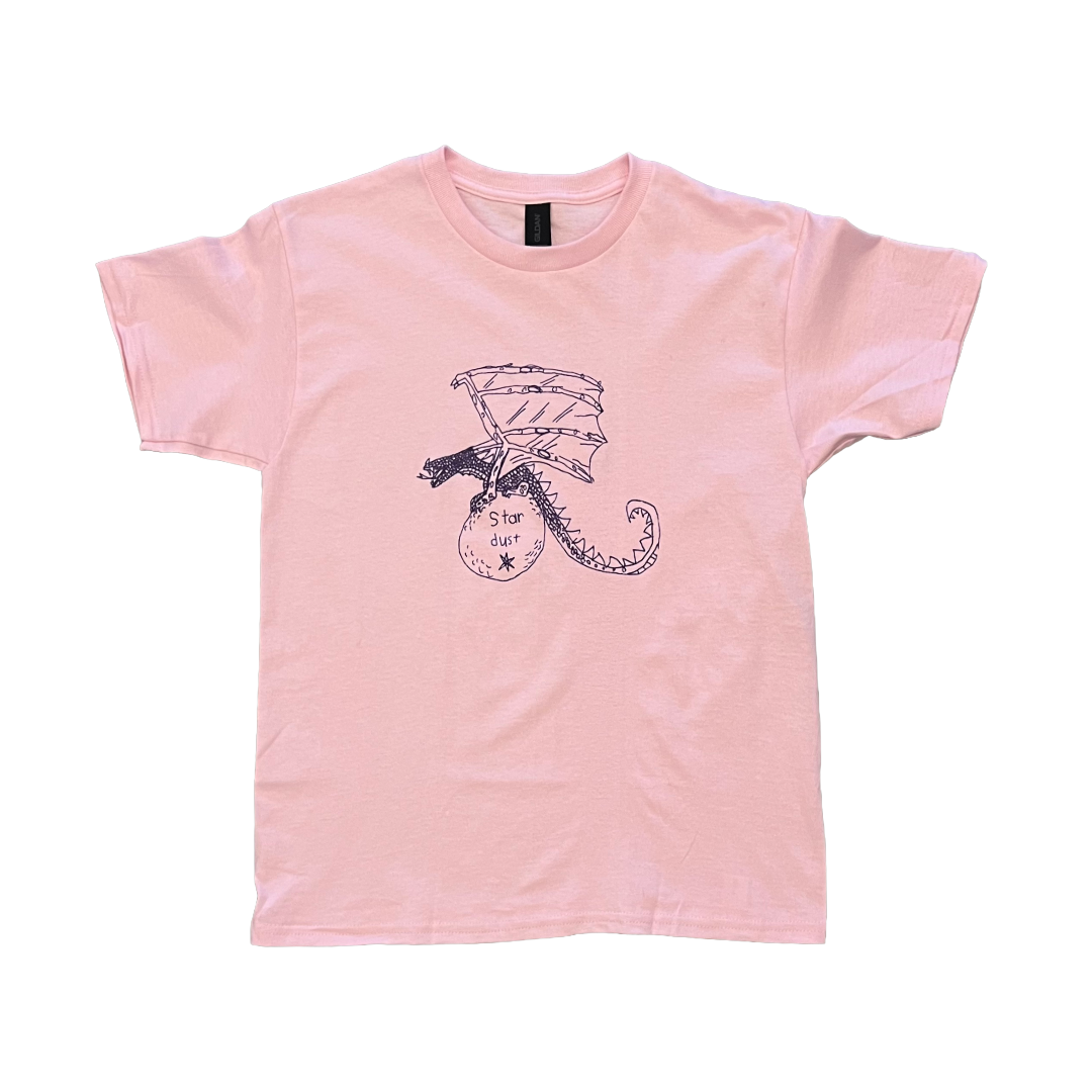 Stardust Skate Shop "House of Stardust" By Anna Williams Youth Tee 053 Soft Pink / Purple Shimmer