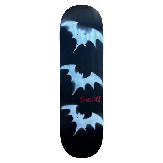 Stardust Tri-Bat Wanderlust Deck 048 8.75" (Standard Cut) Gloss Black / Metallic Silver / Bright Red