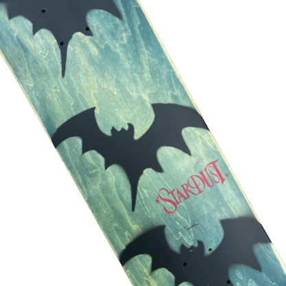 Stardust Tri-Bat Wanderlust Deck 048 8.25" (Full Cut) Teal Veneer / Flat Black / Bright Red