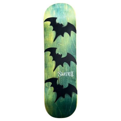 Stardust Tri-Bat Wanderlust Deck 048 8.75" (Full Cut) Green Veneer / Flat Black / White