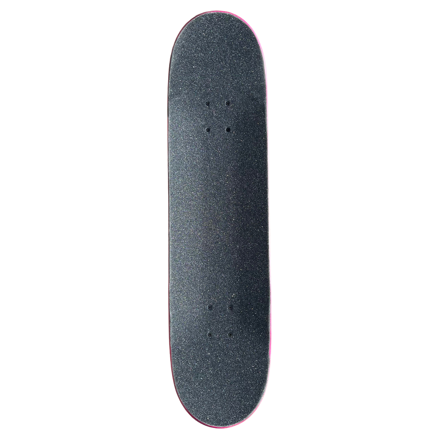 Stardust Skate Shop Soft Pink / Matte Black Bat 041 Mid Size Pre-Built Complete Entry Level Skateboard 8.0" x 31.7"