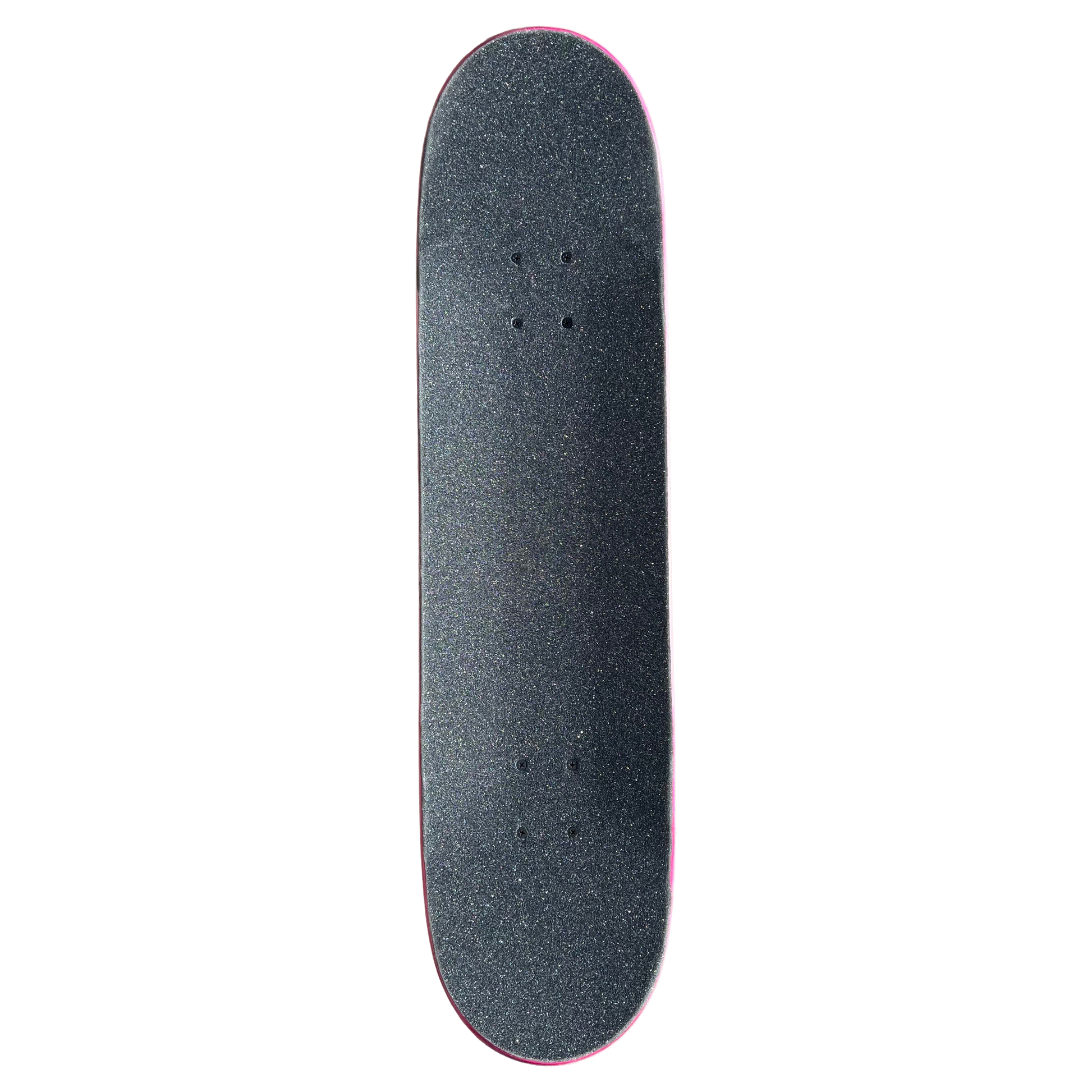 Stardust Skate Shop Soft Pink / Matte Black Bat 041 Mid Size Pre-Built Complete Entry Level Skateboard 8.0" x 31.7"