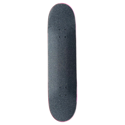 Stardust Skate Shop Soft Pink / Matte Black Bat 041 Mid Size Pre-Built Complete Entry Level Skateboard 8.0" x 31.7"