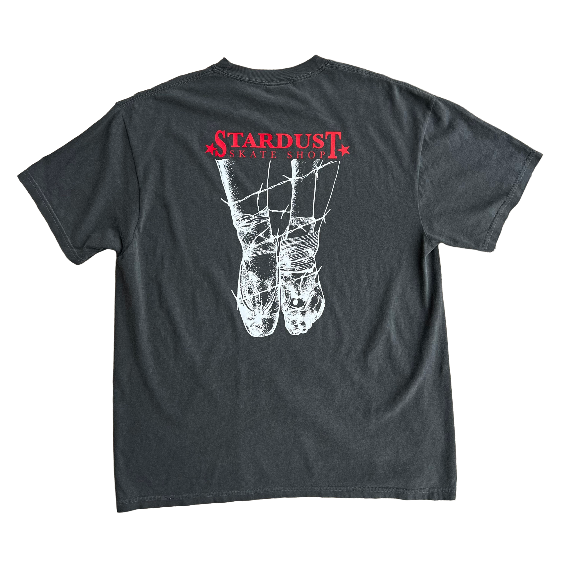 Stardust Skate Shop "Ballerina" Short Sleeve Tee 034 Pepper / Bright Red / White