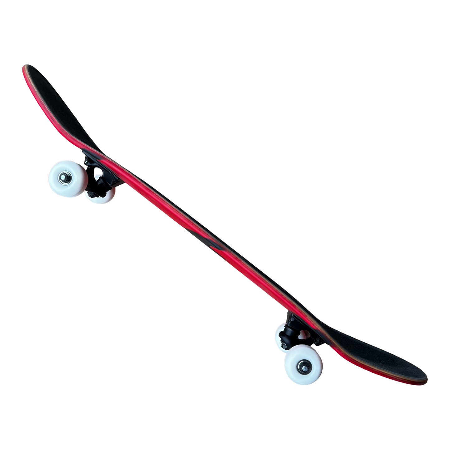 Stardust Skate Shop Tri-Bat Wanderlust Full Size Pre-Built Complete Entry Level Skateboard 8.0" x 31.75" Bright Red / Flat Black / Bright Red