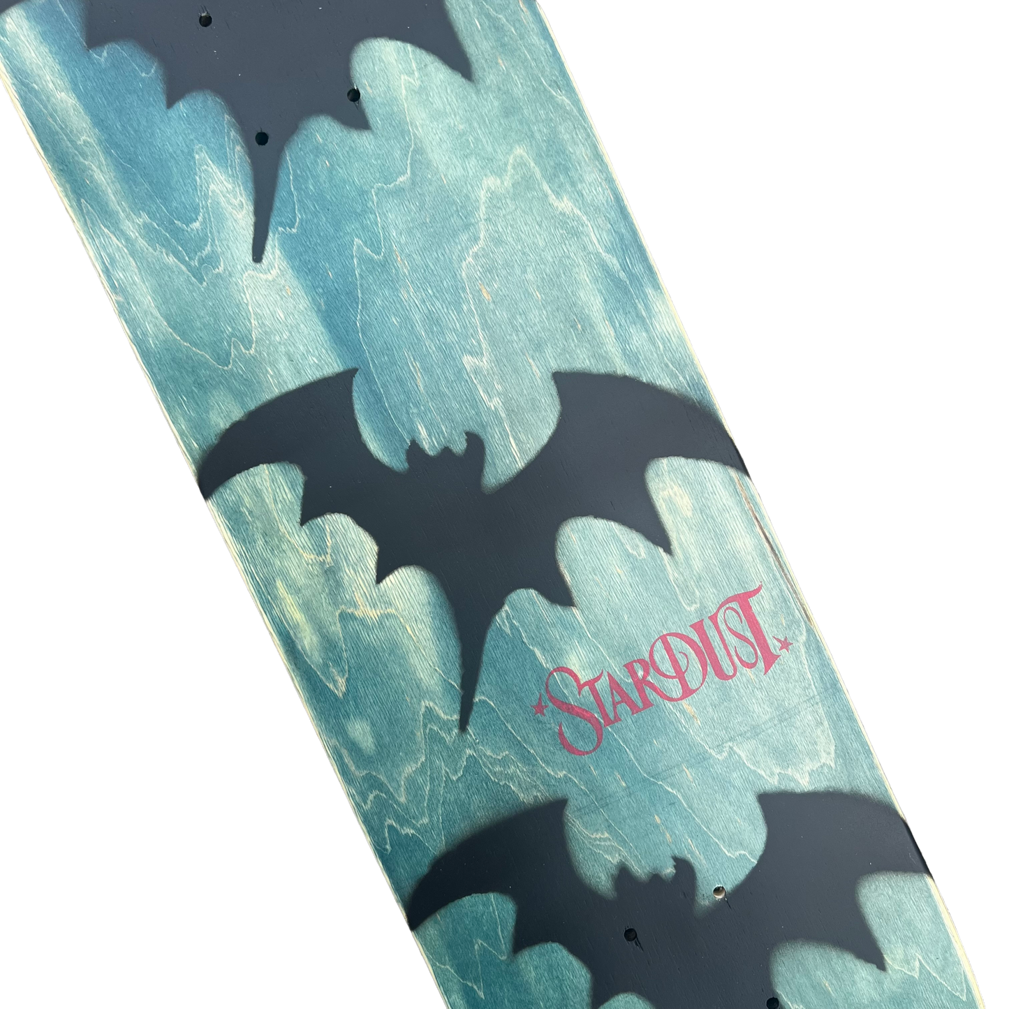 Stardust Tri-Bat Wanderlust Deck 048 8.5" (Full Cut) Blue Veneer / Flat Black / Bright Red