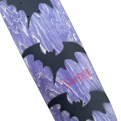 Stardust Tri-Bat Wanderlust Egg Shaped Deck 8.5" Purple Veneer / Flat Black / Bright Red