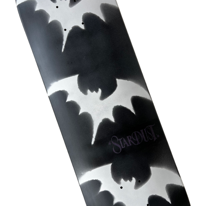 Stardust Tri-Bat Wanderlust Deck 048 8.5" Flat Black / Metallic Silver / Purple Shimmer
