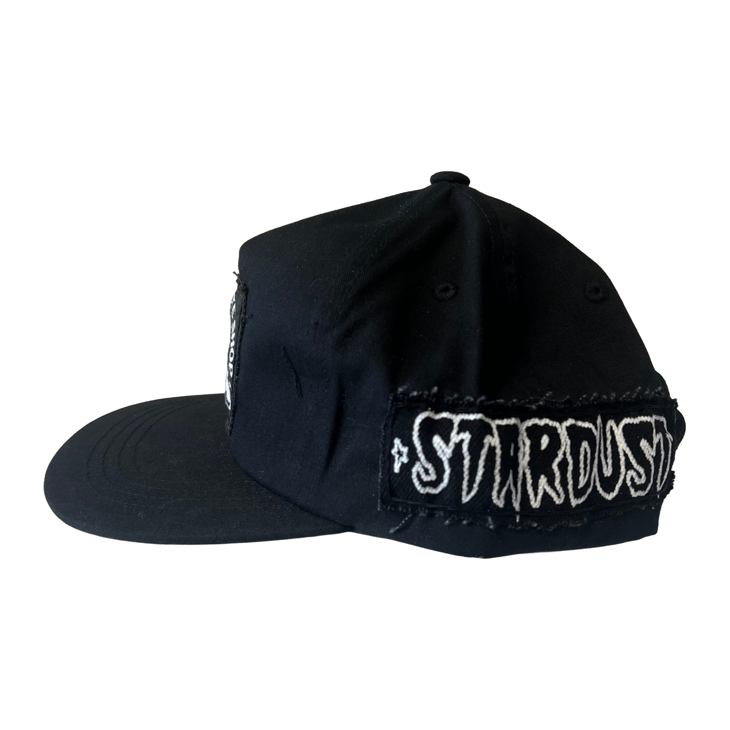 Stardust Patch Mash Ups Snapback Hat Raver 011 & Cramps Text 044 Black / White