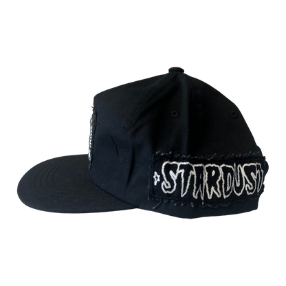 Stardust Patch Mash Ups Snapback Hat Raver 011 & Cramps Text 044 Black / White