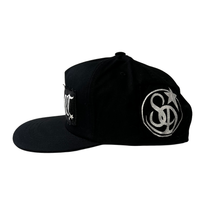 Stardust Patch Mash Ups Snapback Hat Wanderlust II 022 & Wanderlust Lettermark 022.2 Black / White