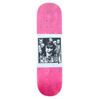 Stardust "Archaic Skulls" Deck 027 8.375" Pink Veneer / White / Matte Black (Full Cut)