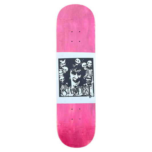 Stardust "Archaic Skulls" Deck 027 8.375" Pink Veneer / White / Matte Black (Full Cut)