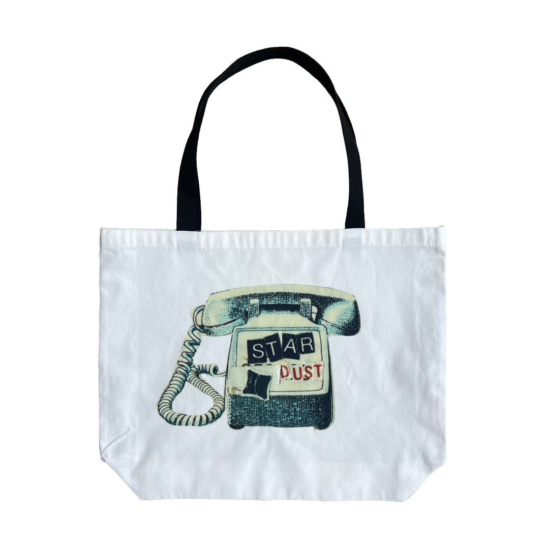 Stardust Skate Shop "Stardust Collage 03" 052 By Kelly Jo Tote Bag Natural / Black