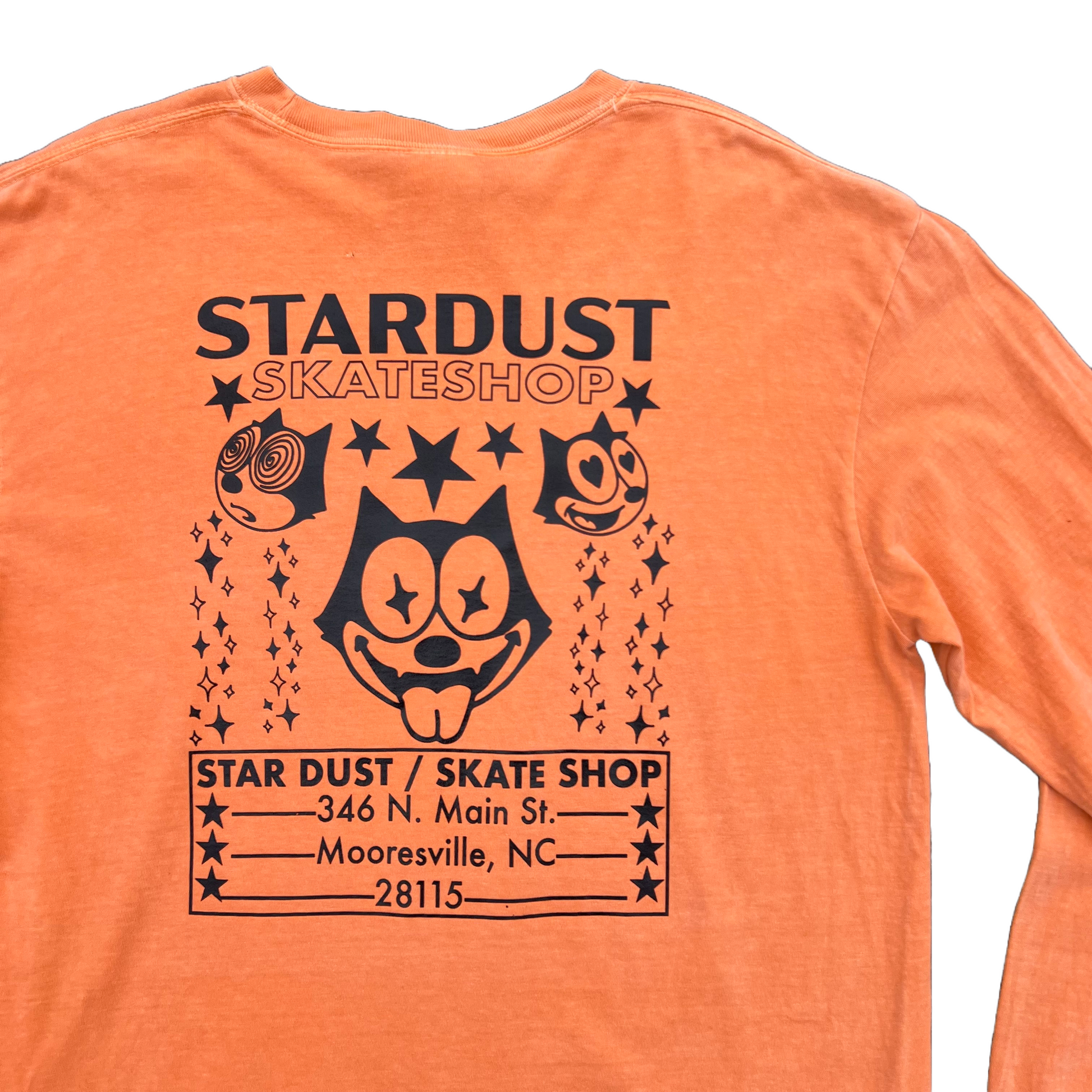 Stardust Skate Shop Felix Long Sleeve Tee 012 Burnt Orange / Black