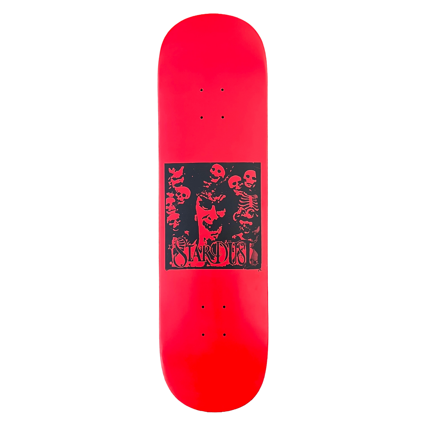 Stardust "Archaic Skulls" Deck 027 8.5" Full Bright Red / Matte Black (Full Cut)