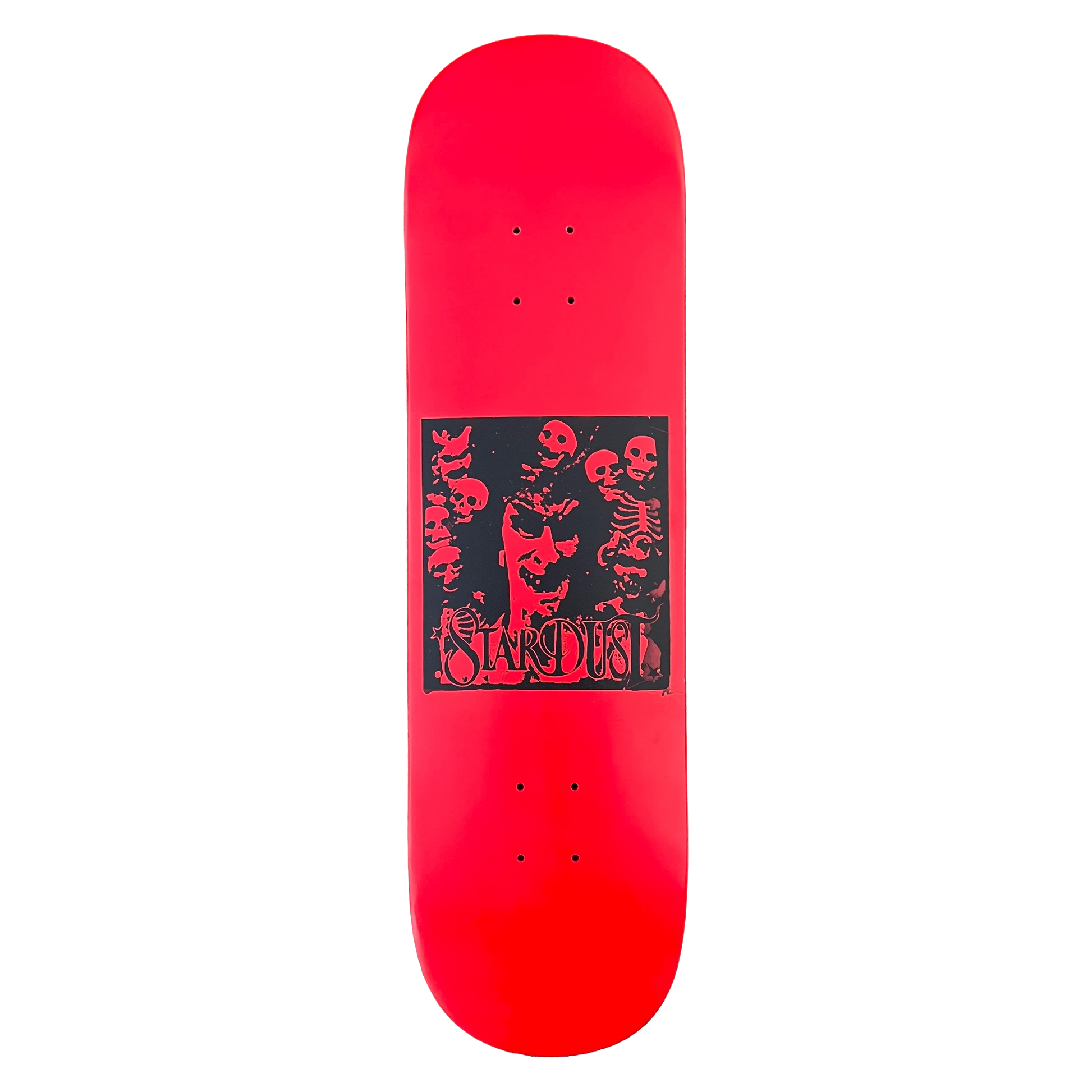 Stardust "Archaic Skulls" Deck 027 8.5" Full Bright Red / Matte Black (Full Cut)