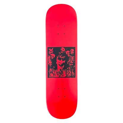 Stardust "Archaic Skulls" Deck 027 8.5" Full Bright Red / Matte Black (Full Cut)